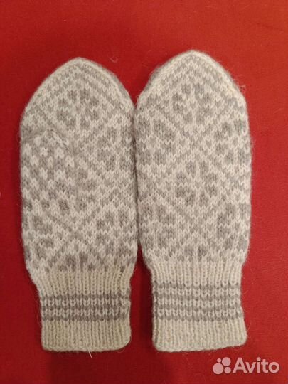 Варежки шерстяные уценочка