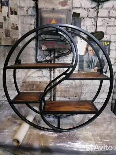 Полочка настенная Инь-Янь лофт