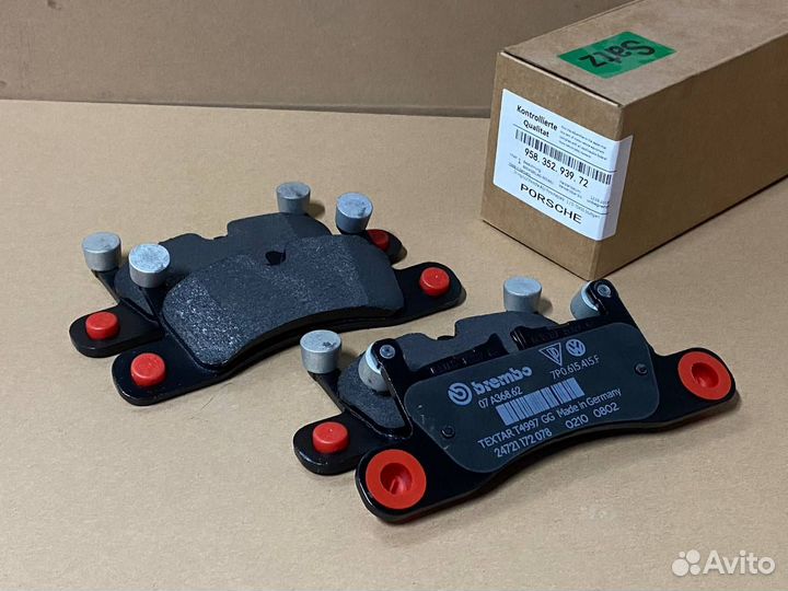 Колодки тормозные дисковые задние porsche