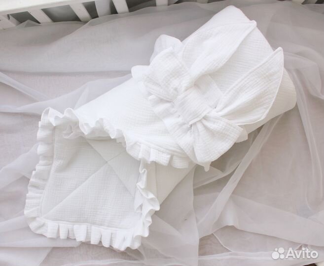 Муслиновый конверт на выписку