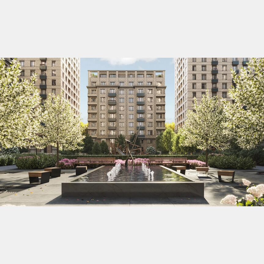 2-к. квартира, 64,4 м², 13/16 эт.