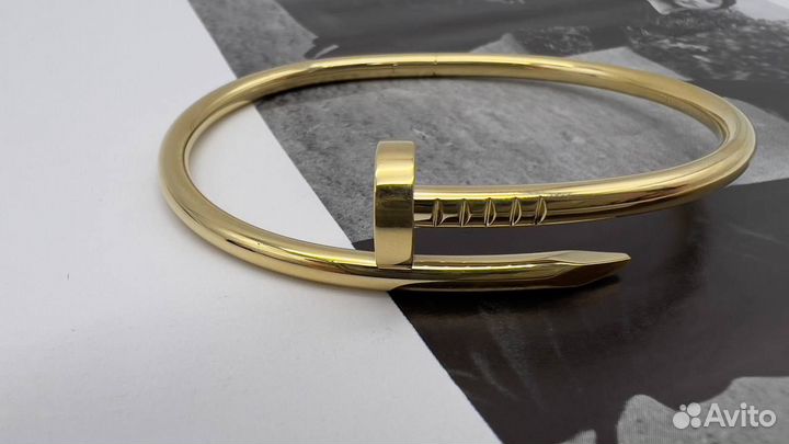 Браслет женский Cartier гвоздь золото medium model