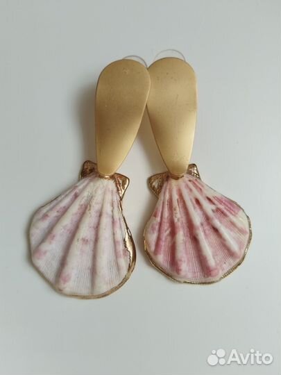 Серьги из ракушек