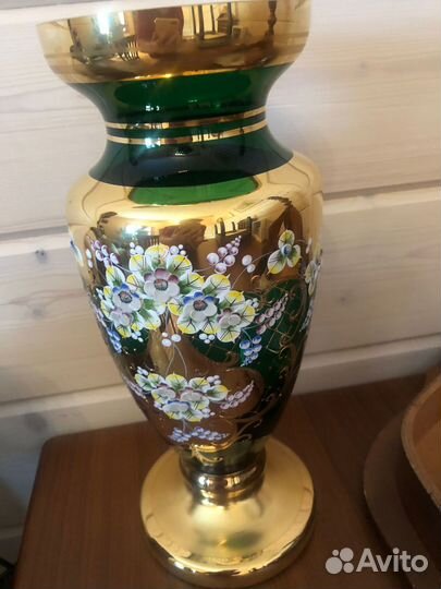 Ваза Богемия смальта с лепкой