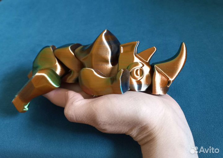 Игрушка-носорог, антистресс