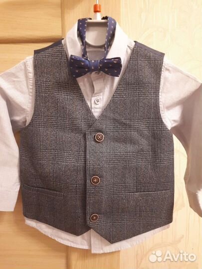 Комплект жилет + рубашка + галстук Next