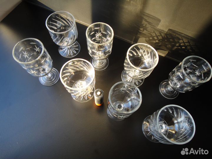 Рюмки хрустальные 8 шт