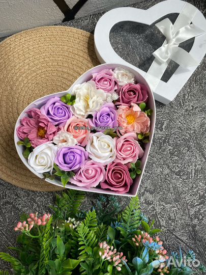 Букет из мыльных роз