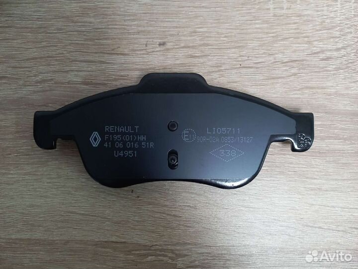 Тормозные колодки renault fluence