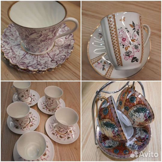 Чашки из костяного фарфора СССР