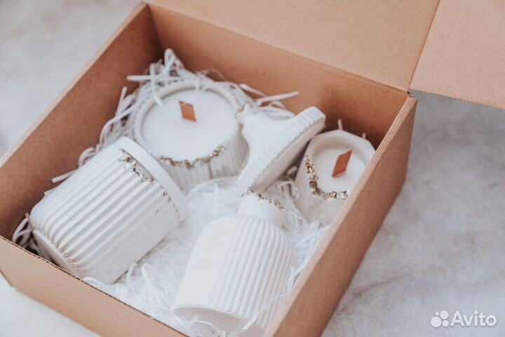 Подарочный набор декор для дома,свечи,мыло