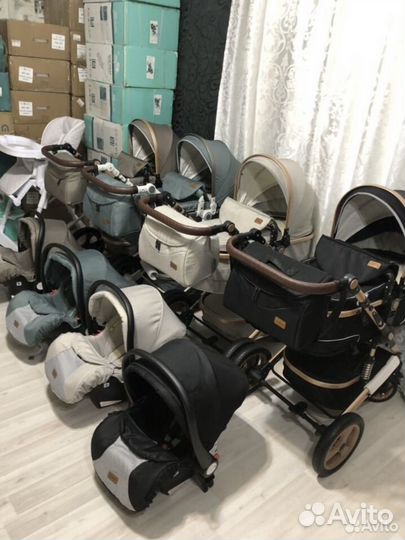 Коляска 3 в 1 Luxmom 518, трансформер