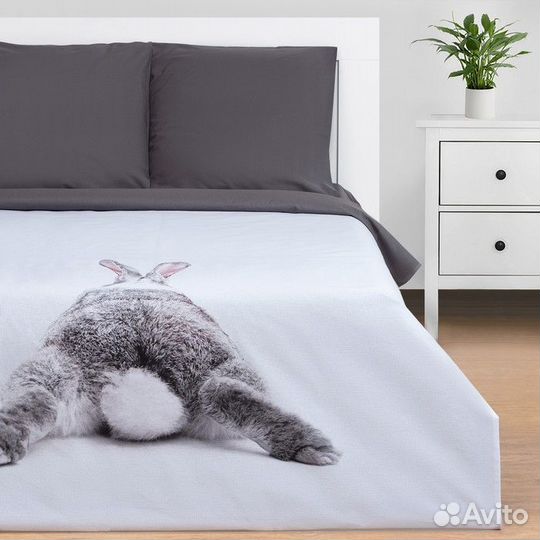 Постельное бельё Этель 1.5 сп 'Кролик' 143х215 см