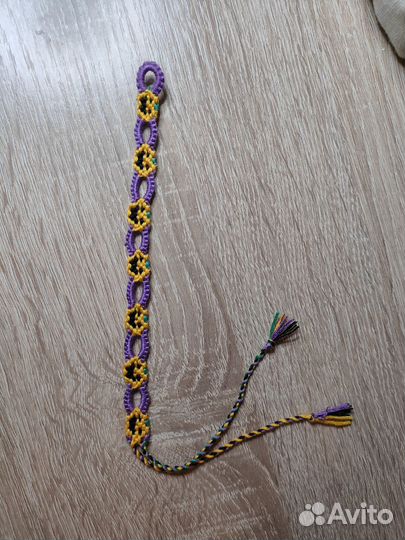 Браслет фенечка с тыквой хэллоуин Halloween