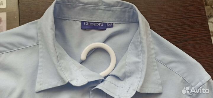 Рубашки белая рост 164 и 170, синяя 158