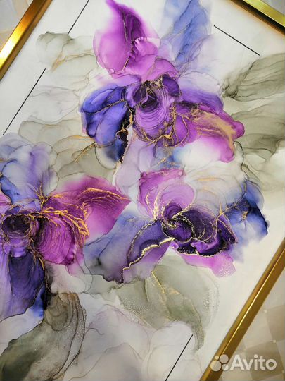 Картина спиртовыми чернилами