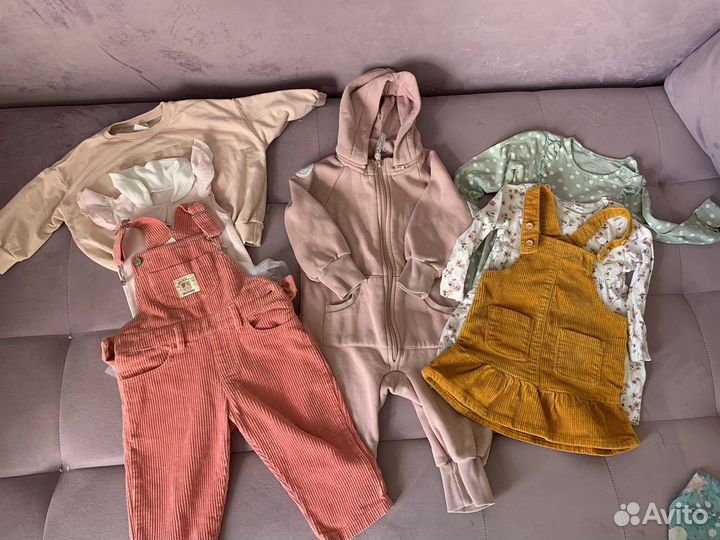 Вещи на девочку пакетом 80-86