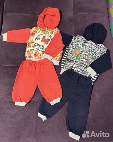Костюмы для двойни 74 и 92 размеры