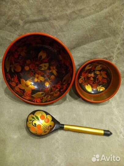 Посуда Хохлома советская СССР