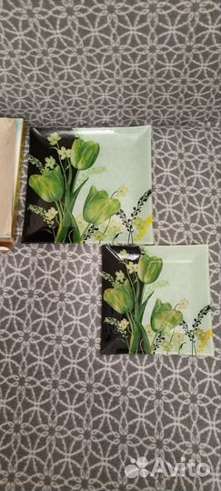 Набор квадратных тарелок 2 шт