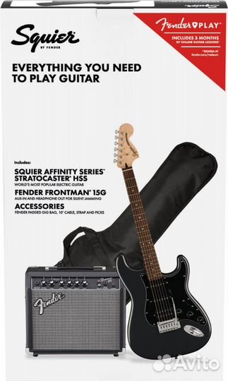 Комплект fender squier Affinity Stratocaster HSS P