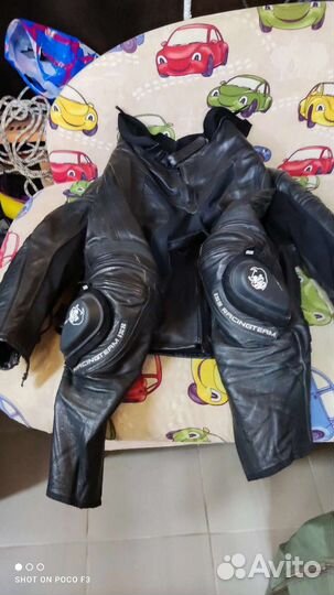 Мото костюм кожаный, мото куртка штаны и ботинки