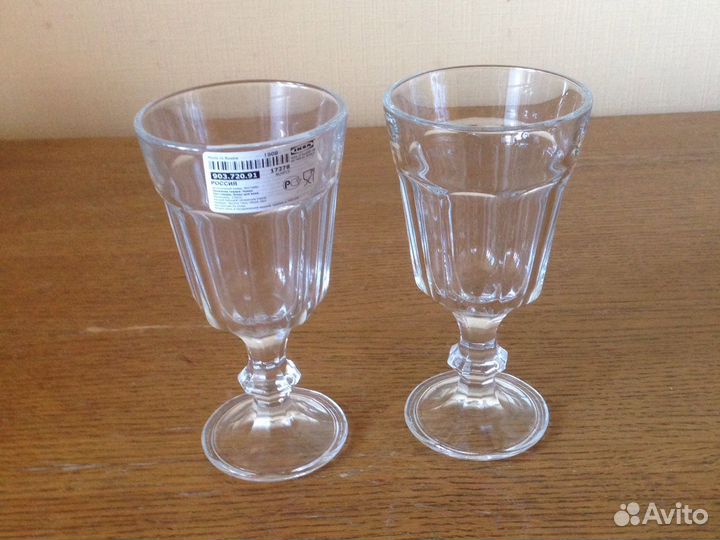 Хруст. стопки и стекл. фужеры