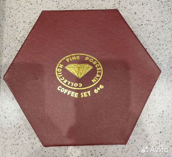 Набор кофейный фарфор 6+6