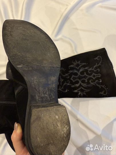 Полусапоги казаки черные