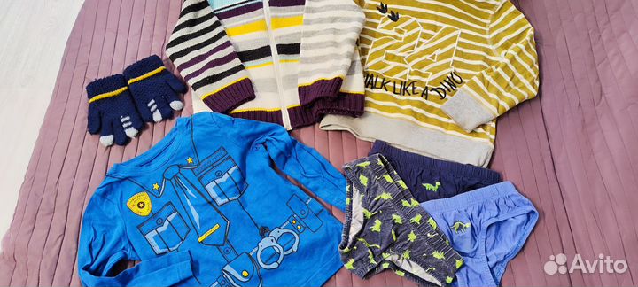 Детские вещи пакетом на мальчика 98 размер