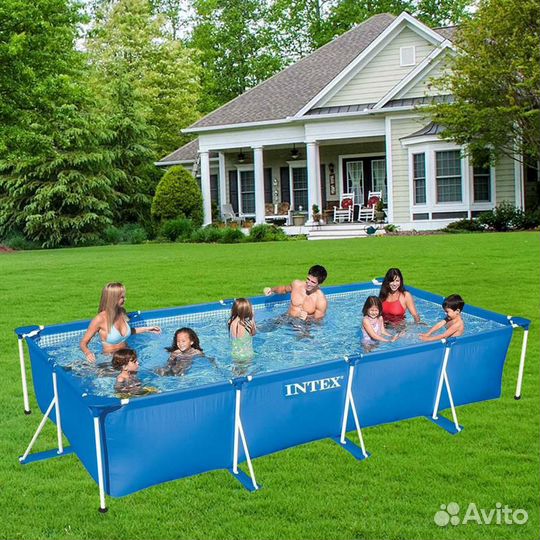 28273 intex Прямоугольный бассейн 450х220х84 см