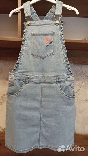 Новый Джинсовый комбинезон для девочки