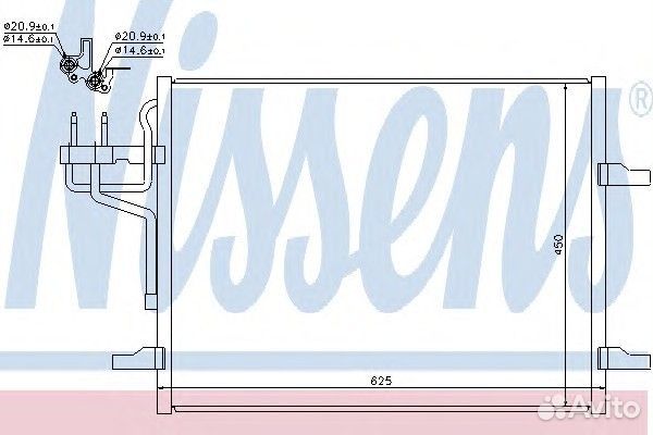 Радиатор кондиционера ford: kuga I 2.0TDCi/2.5i/4x