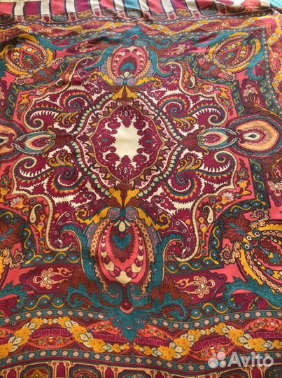 Шарф платок шерсть хлопок