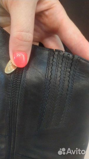 Зимние сапоги, натуральная кожа