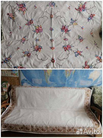 Скатерти и Салфетки льняные СССР