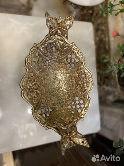 Конфетница бронзовая