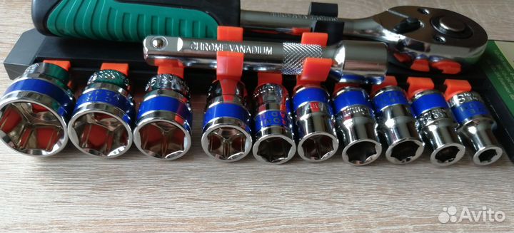 Набор головок с трещоткой 12 предметов