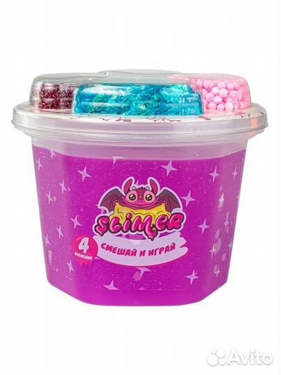 Слайм Slimer Смешай и играй фиолетовый 250 мл