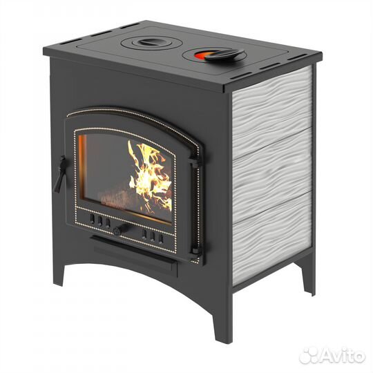 Печь-Камин везувий пк-01 (220) угловой красн. 9 кВ