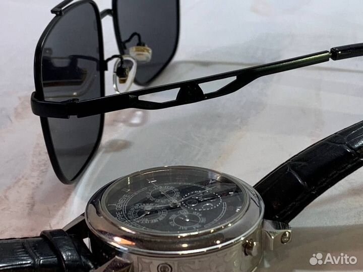 Солнцезащитные очки мужские полароид авиаторы