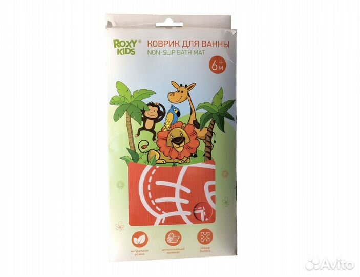 Антискользящий резиновый коврик для ванны roxy-KID