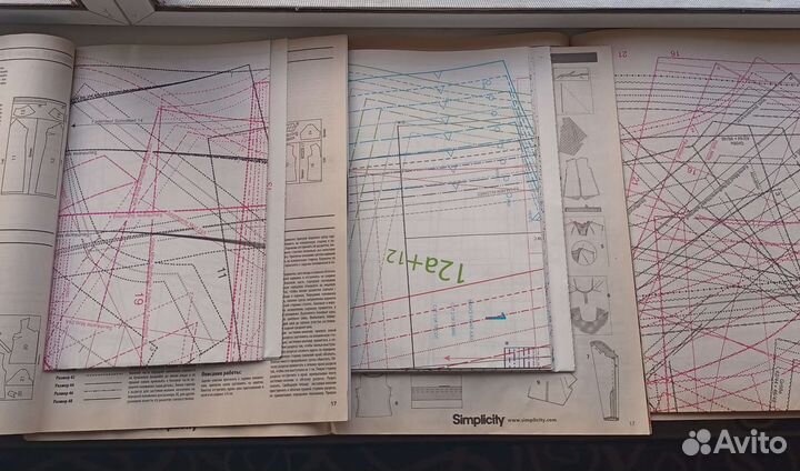 Журналы по шитью, с чертежами кроя