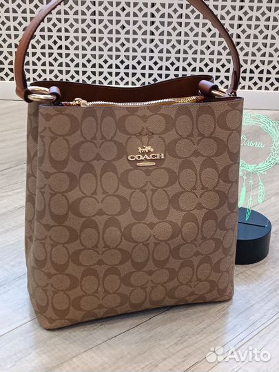 Сумка Coach ведро большой размер