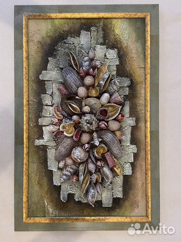 Панно коллаж в технике терра