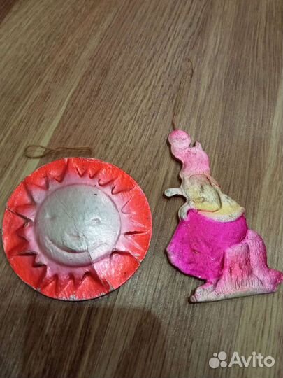 Елочные игрушки СССР картонаж