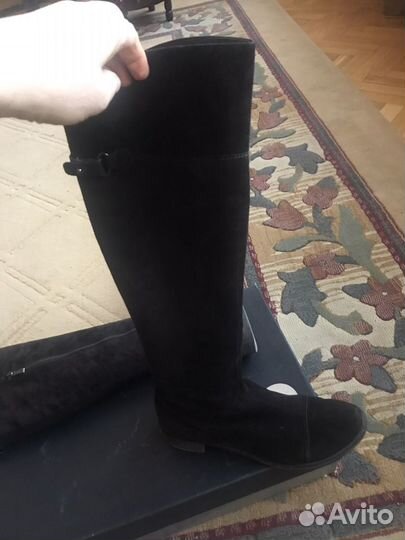 Сапоги чулок натуральная замша