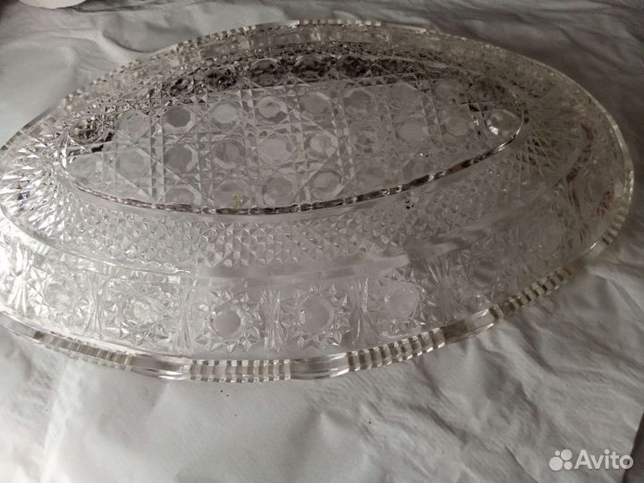 Хрустальные вазы для фруктов (салатницы)