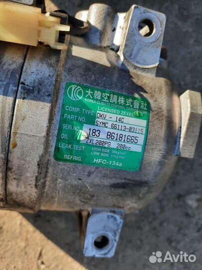 Компрессор кондиционера Ssang Yong Actyon D20DT