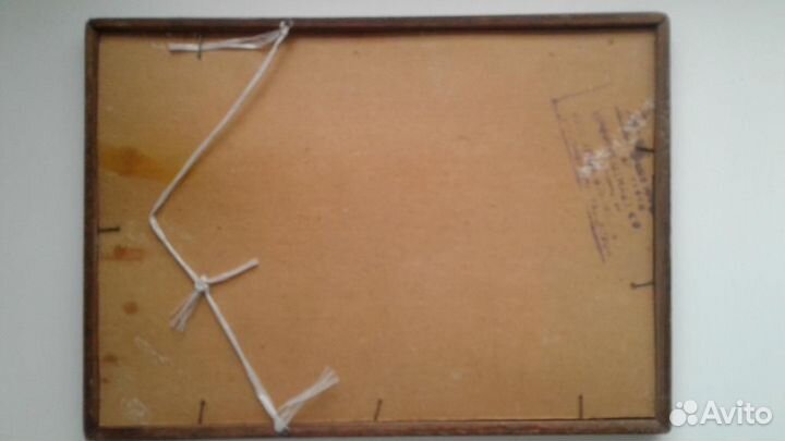 Картина Утёс. СССР. Картон, масло